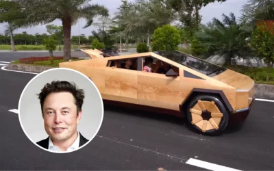 Elon Musk Comments After A Man Makes A Fully Operational Cybertruck Out Of Wood For $15,000