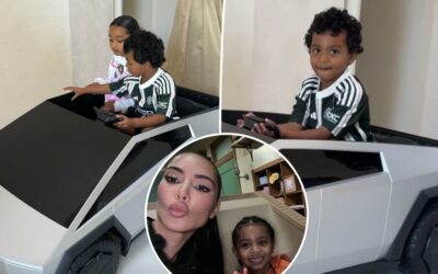 Kris Jenner Gives Grandson Psalm A $1,500 Toy Tesla Cybertruck For His Fifth Birthday